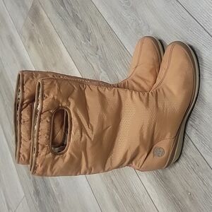 Timberland Golden Nylon Pull On Wedge Rain Boots Size 9